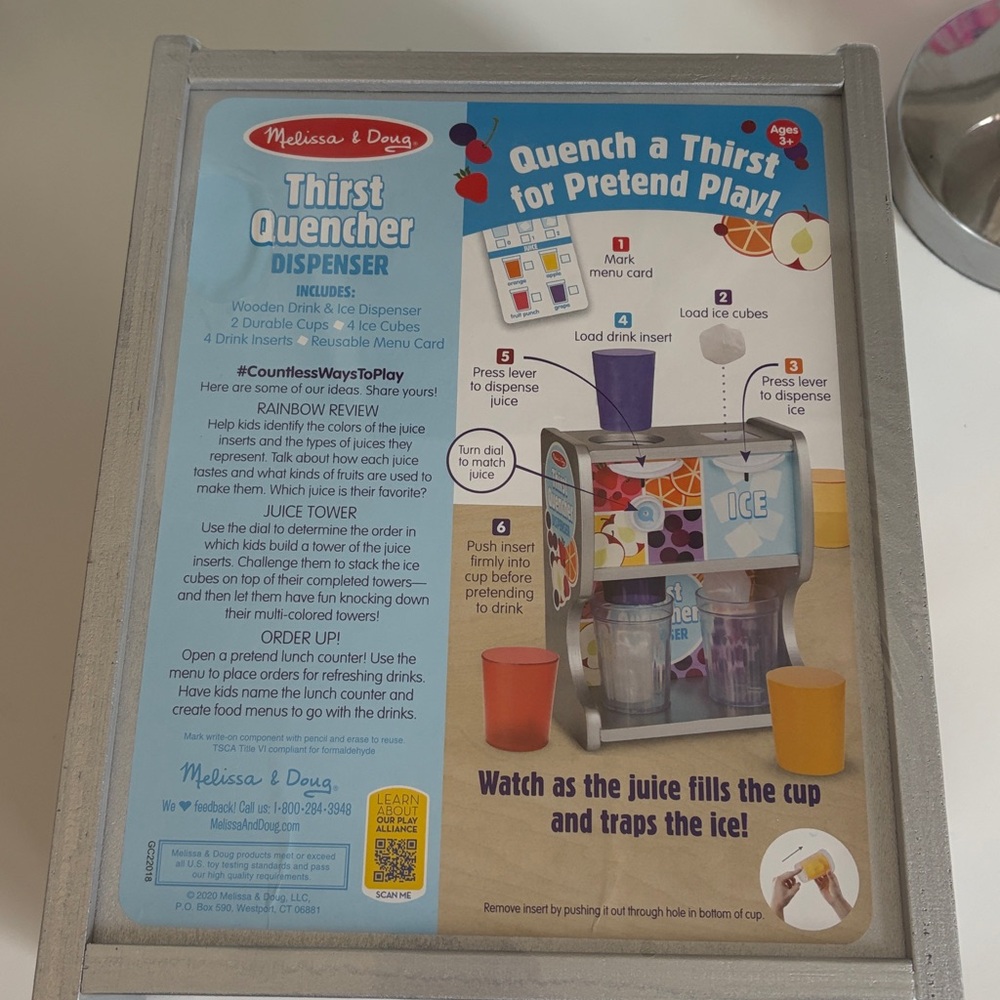 NWT Melissa & Doug Wooden Thirst Quencher Drink Dispenser - Picture 5 of 6